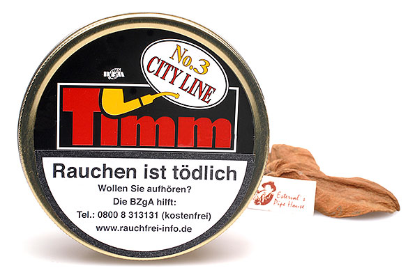 Pfeifen Timm City Line No. 3 Pipe tobacco 50g Tin Pfeifen Timm City Line No. 3 Pipe tobacco 50g Tin